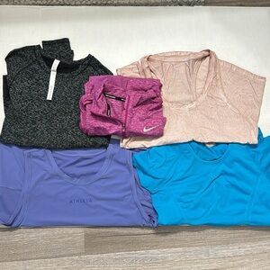Lot of 5. Nike. Athleta, and lululemon